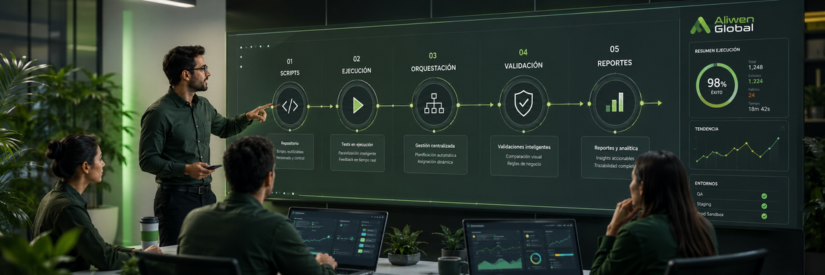 Automatización inteligente de QA
